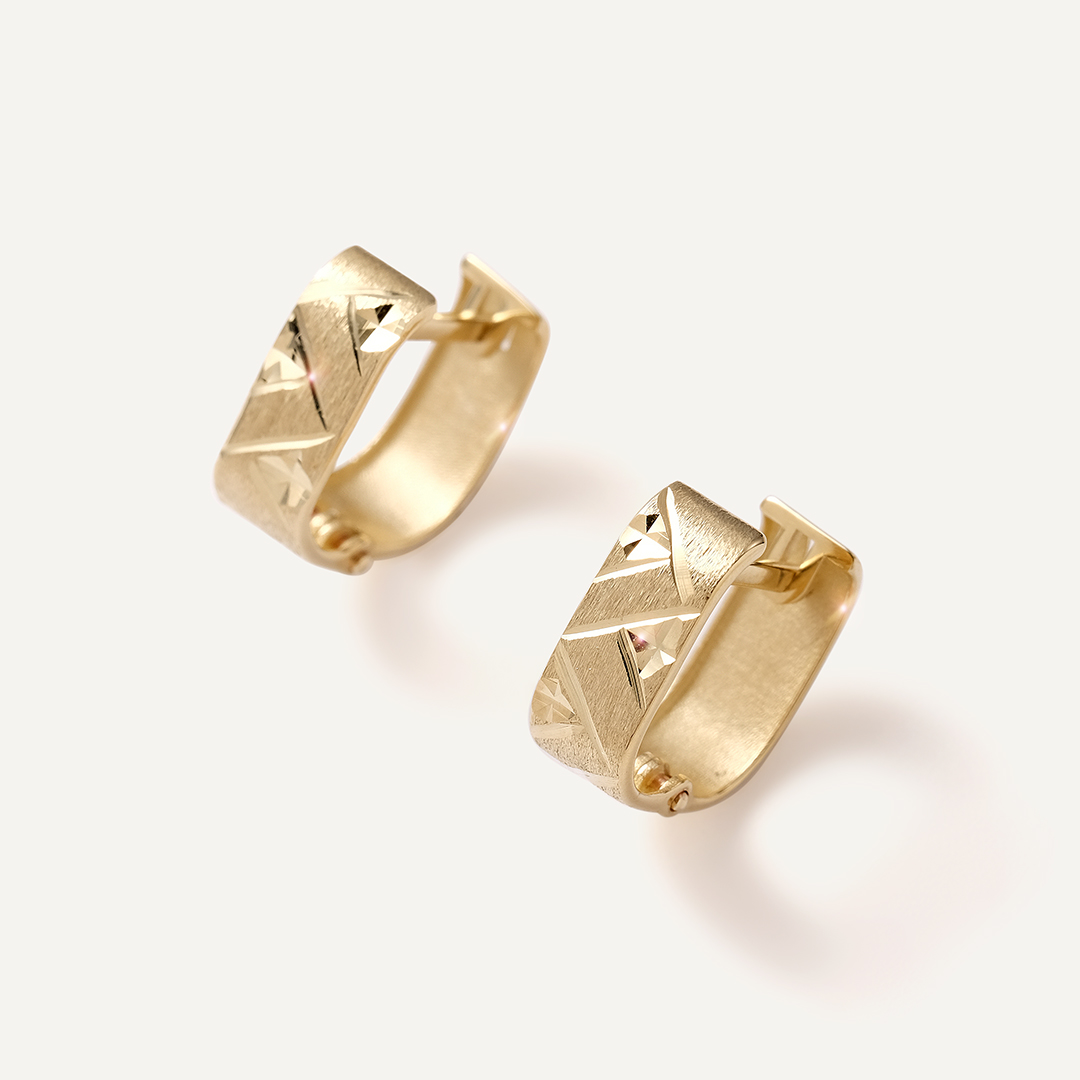 Серьги из желтого золота