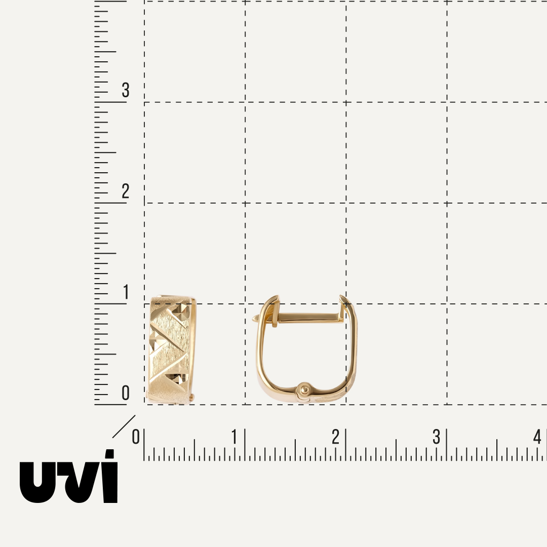 Серьги из желтого золота