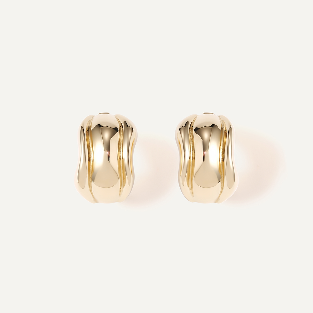 Серьги из желтого золота