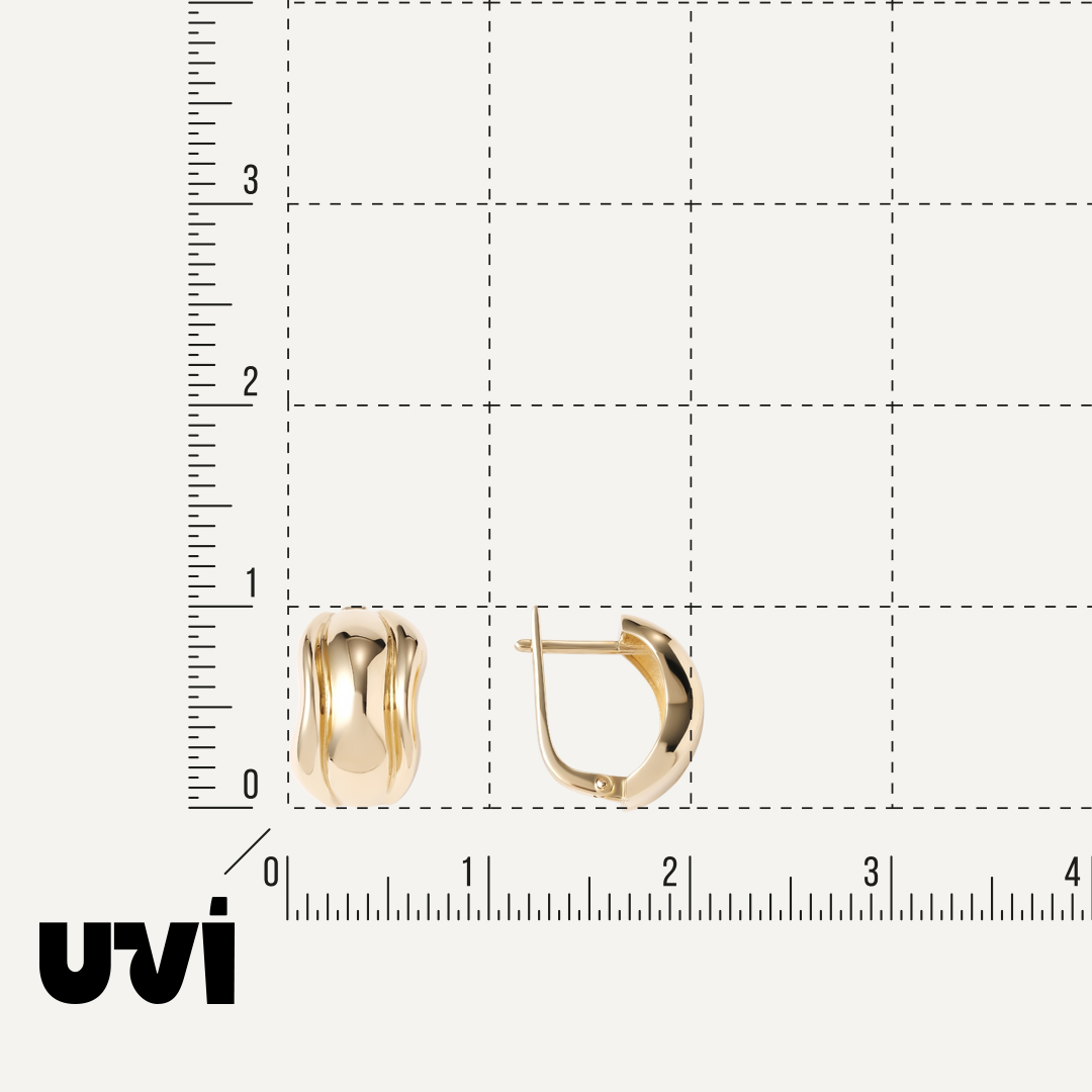 Серьги из желтого золота