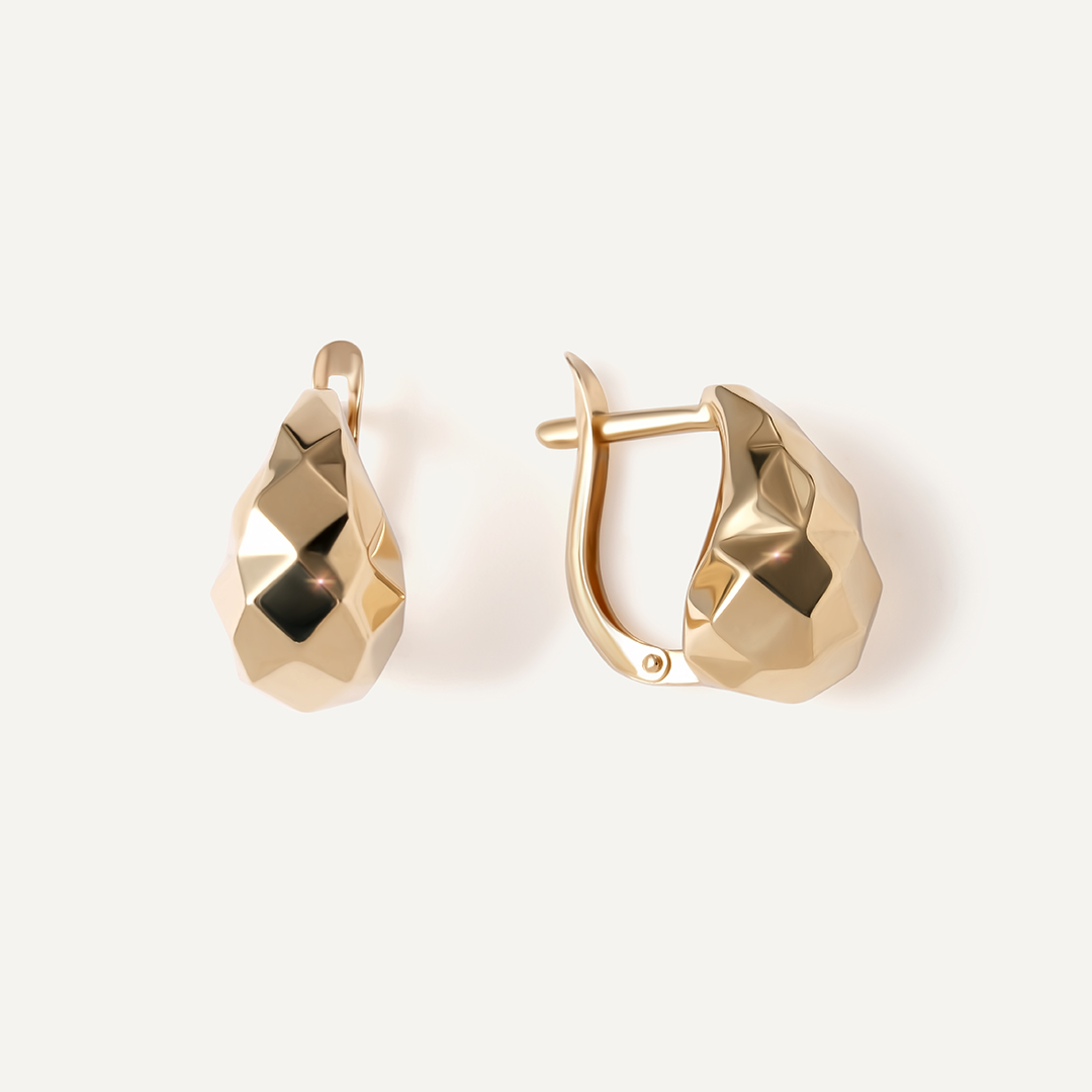 Серьги из желтого золота