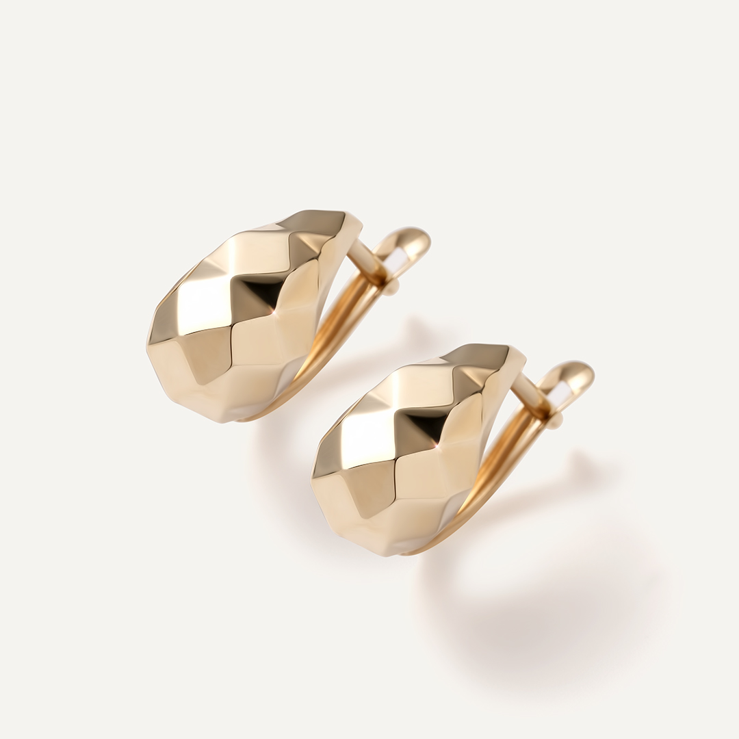 Серьги из желтого золота