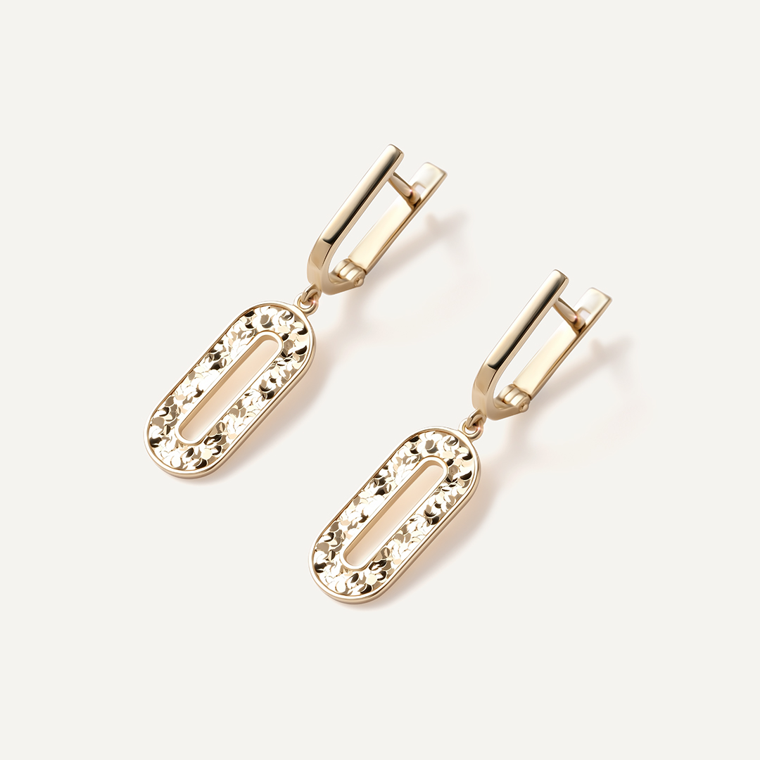 Серьги из желтого золота