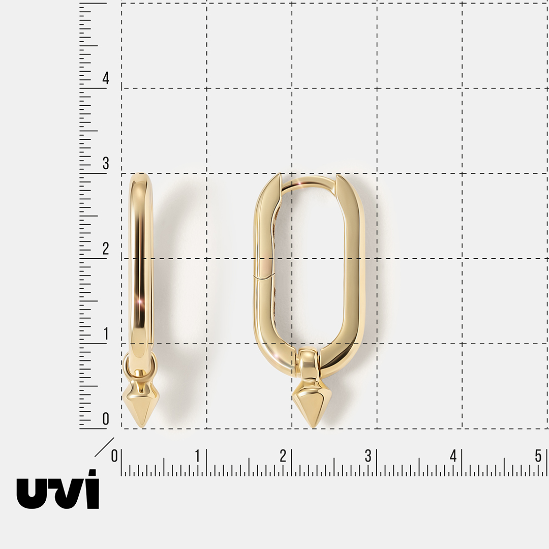 Серьги из желтого золота