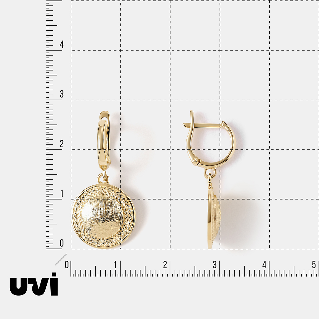 Серьги из желтого золота