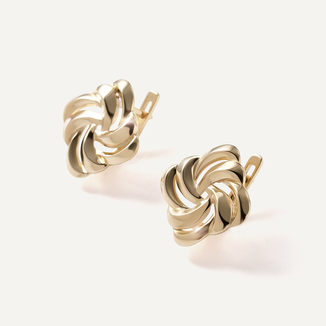 Серьги из желтого золота
