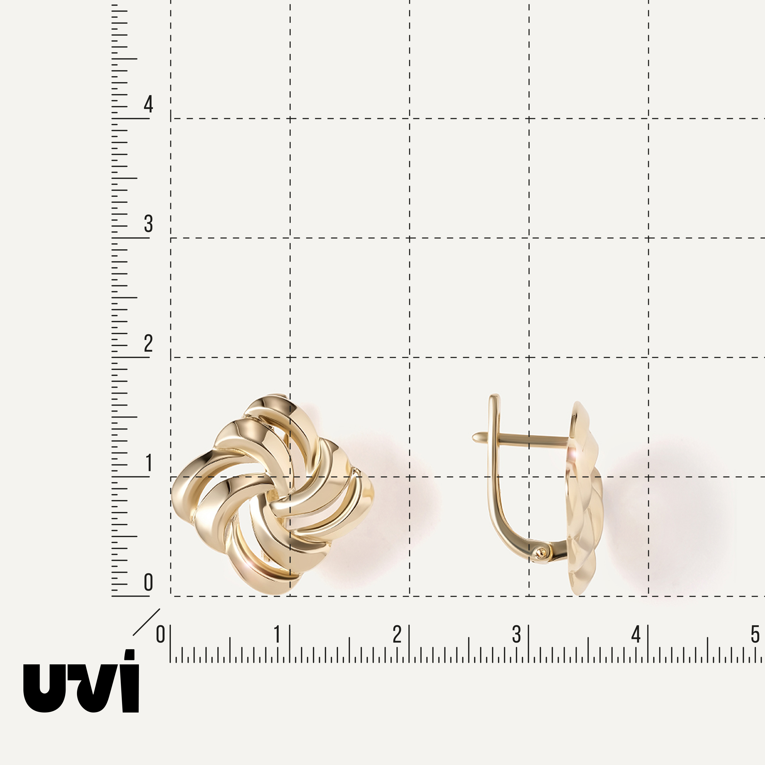 Серьги из желтого золота