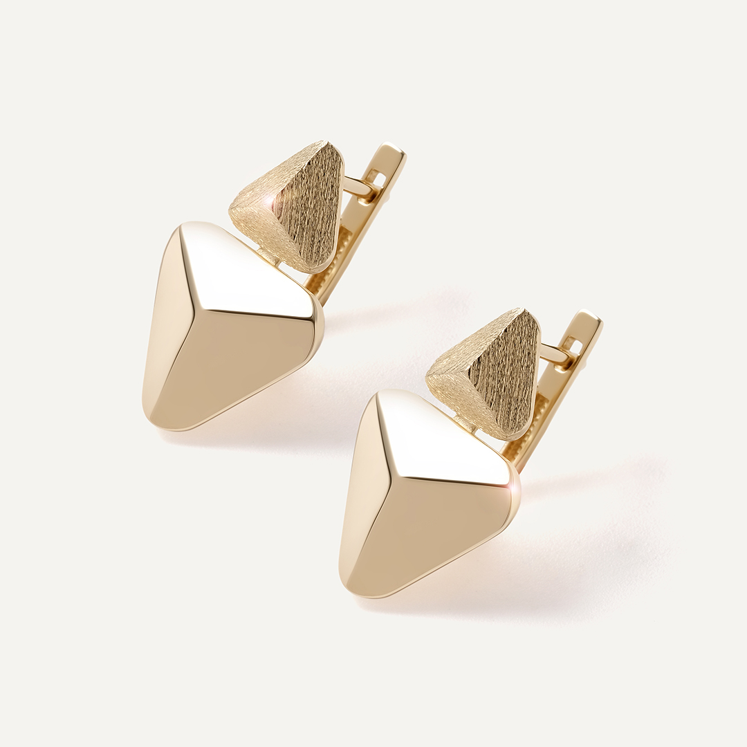 Серьги из желтого золота