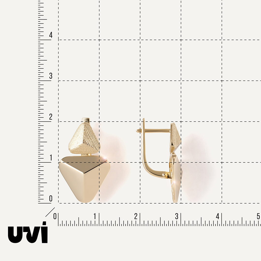 Серьги из желтого золота