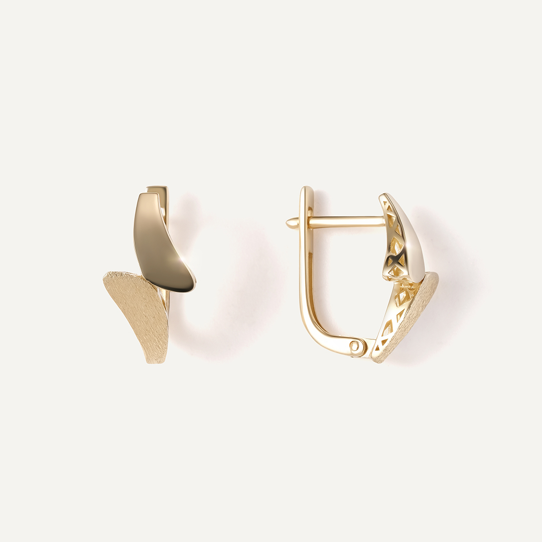 Серьги из желтого золота