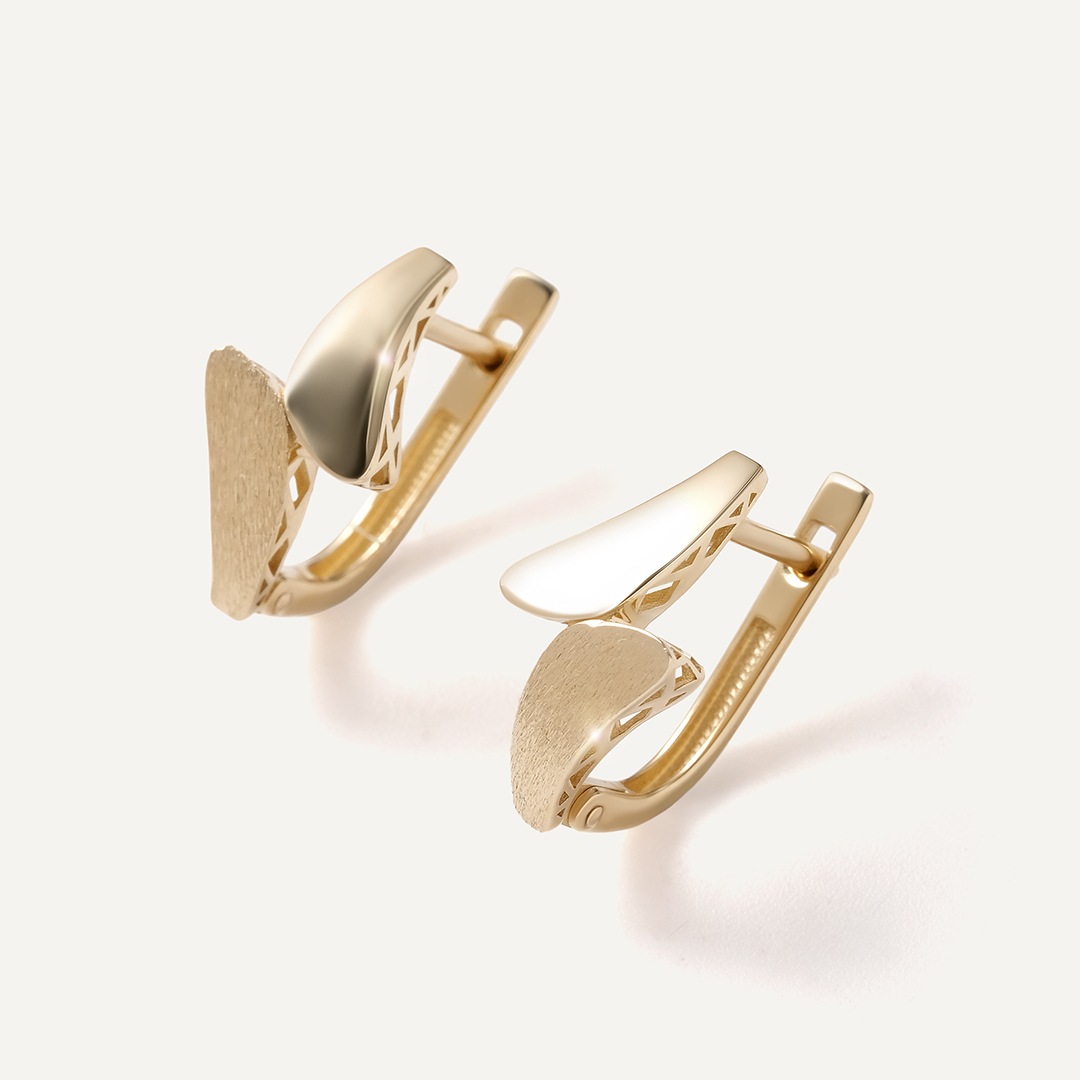 Серьги из желтого золота