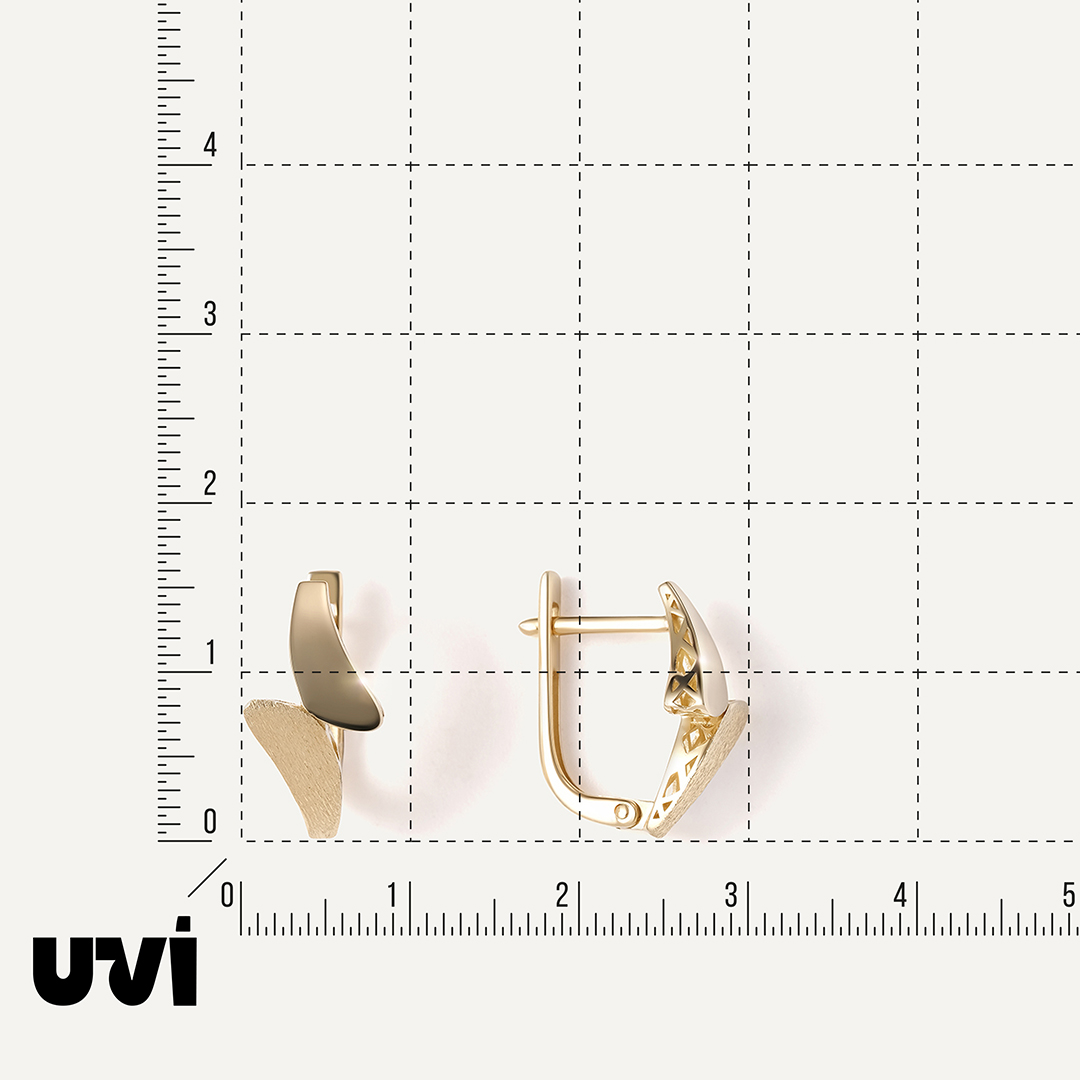 Серьги из желтого золота