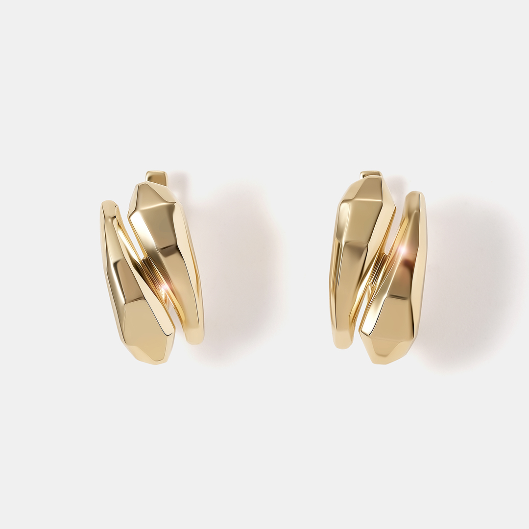 Серьги из желтого золота