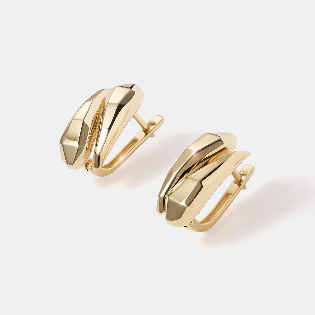 Серьги из желтого золота