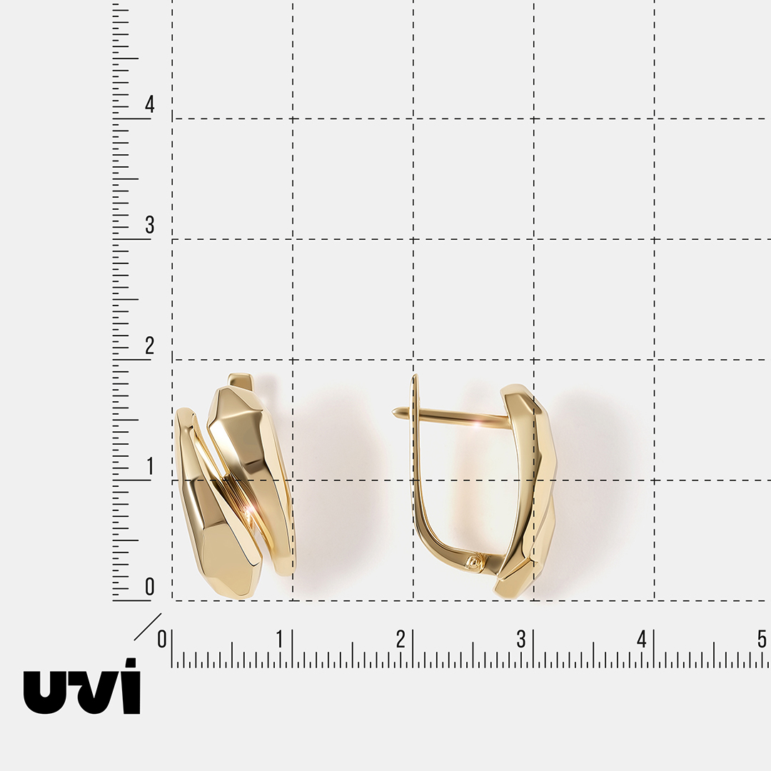 Серьги из желтого золота