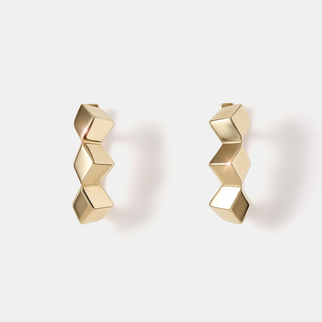 Серьги из желтого золота