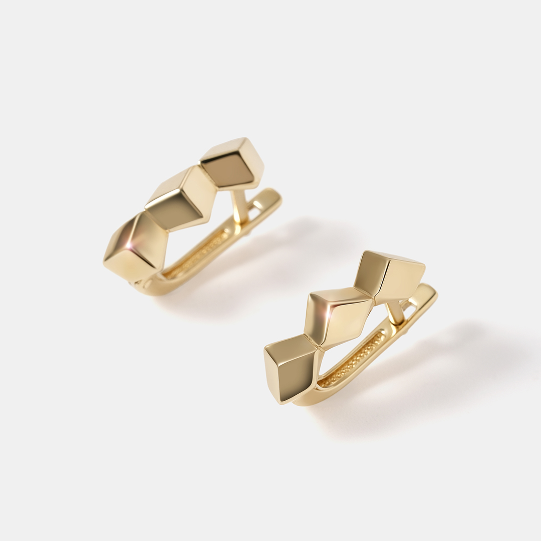 Серьги из желтого золота