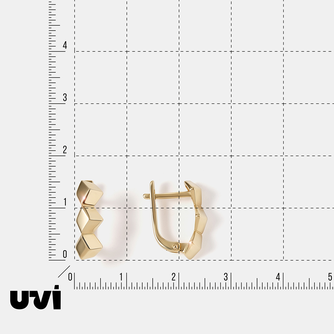 Серьги из желтого золота