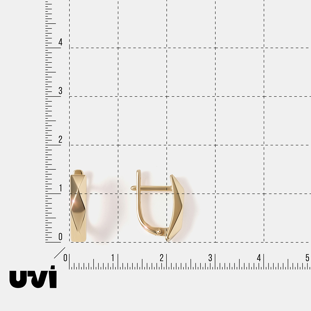 Серьги из желтого золота