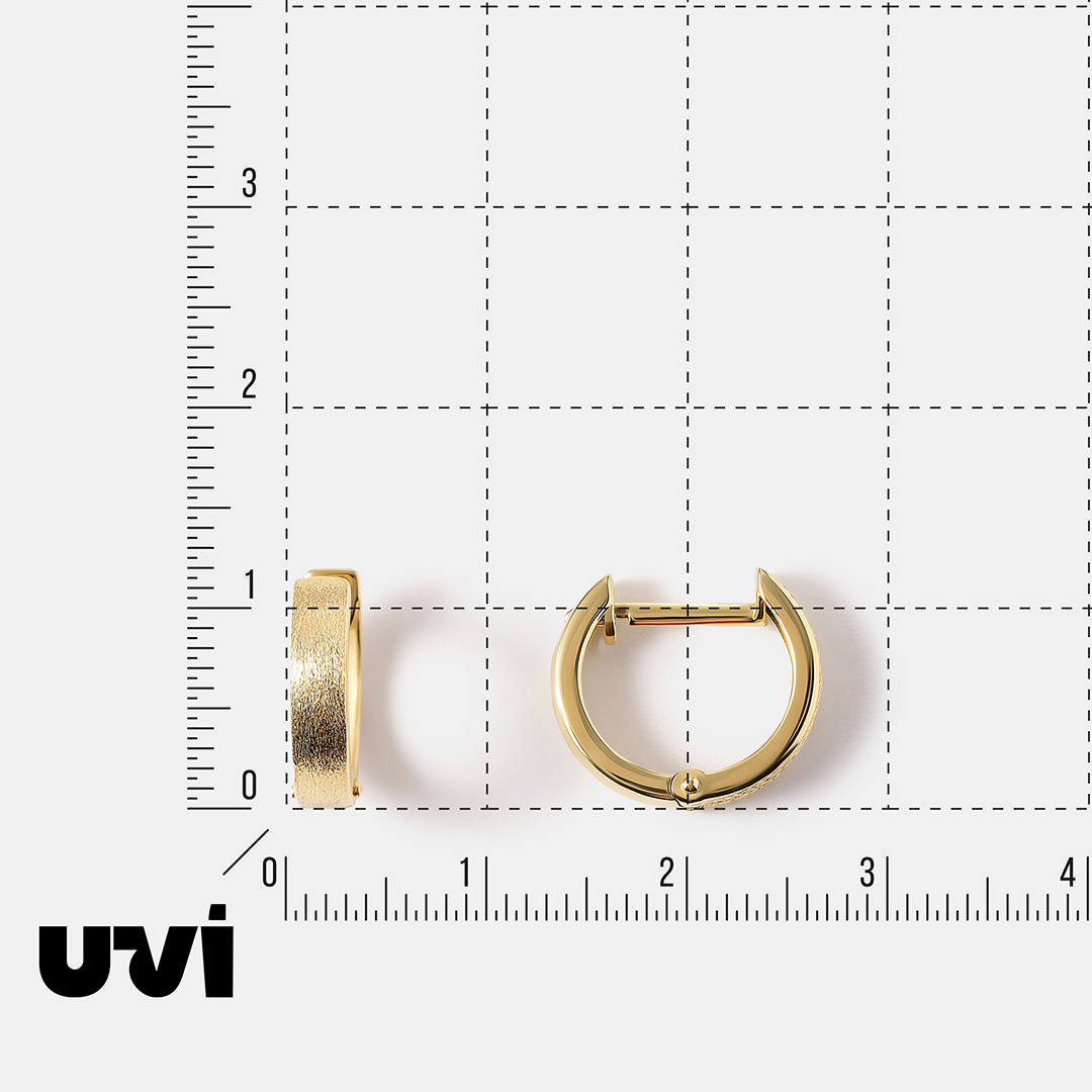 Серьги-конго из желтого золота