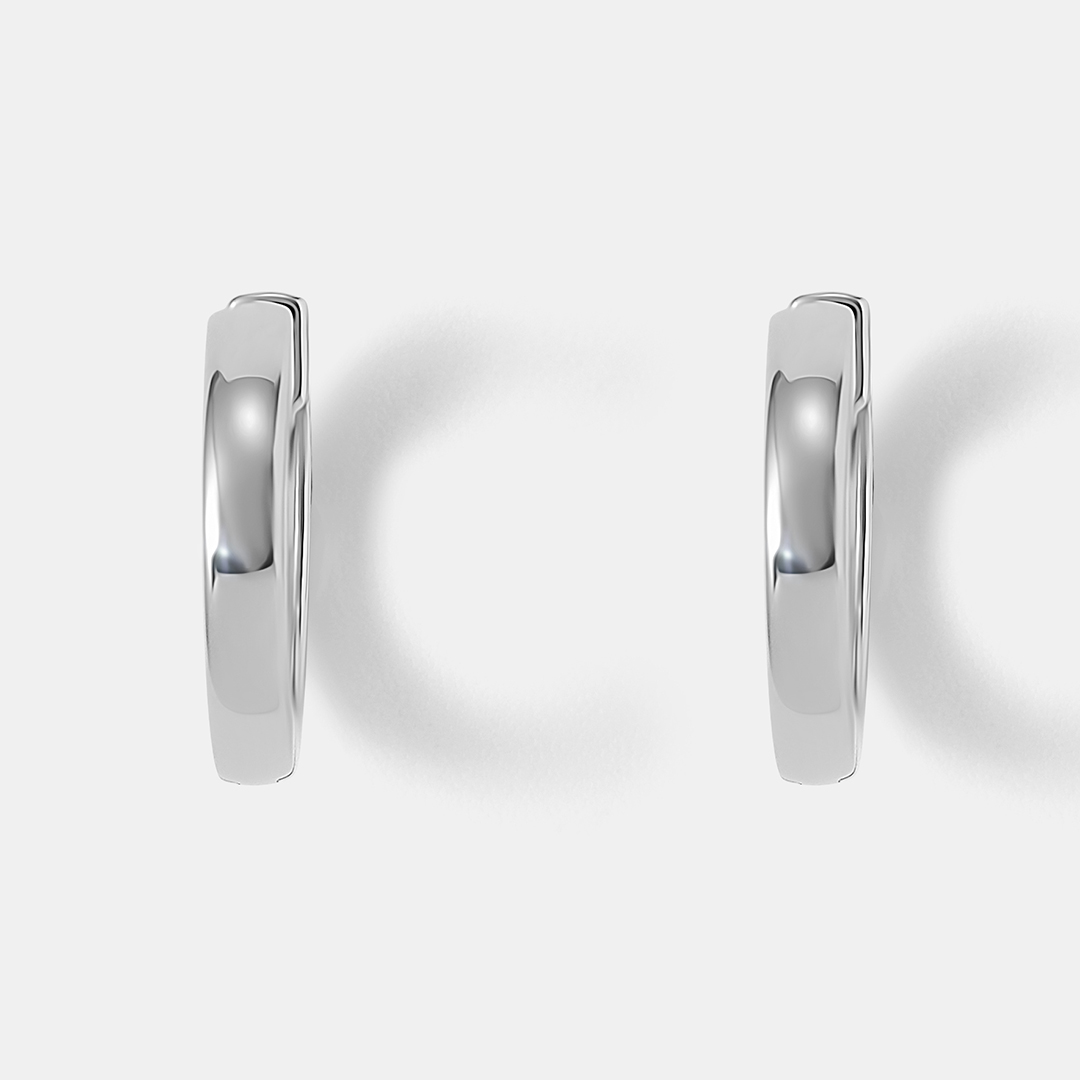 Серьги-конго из платины