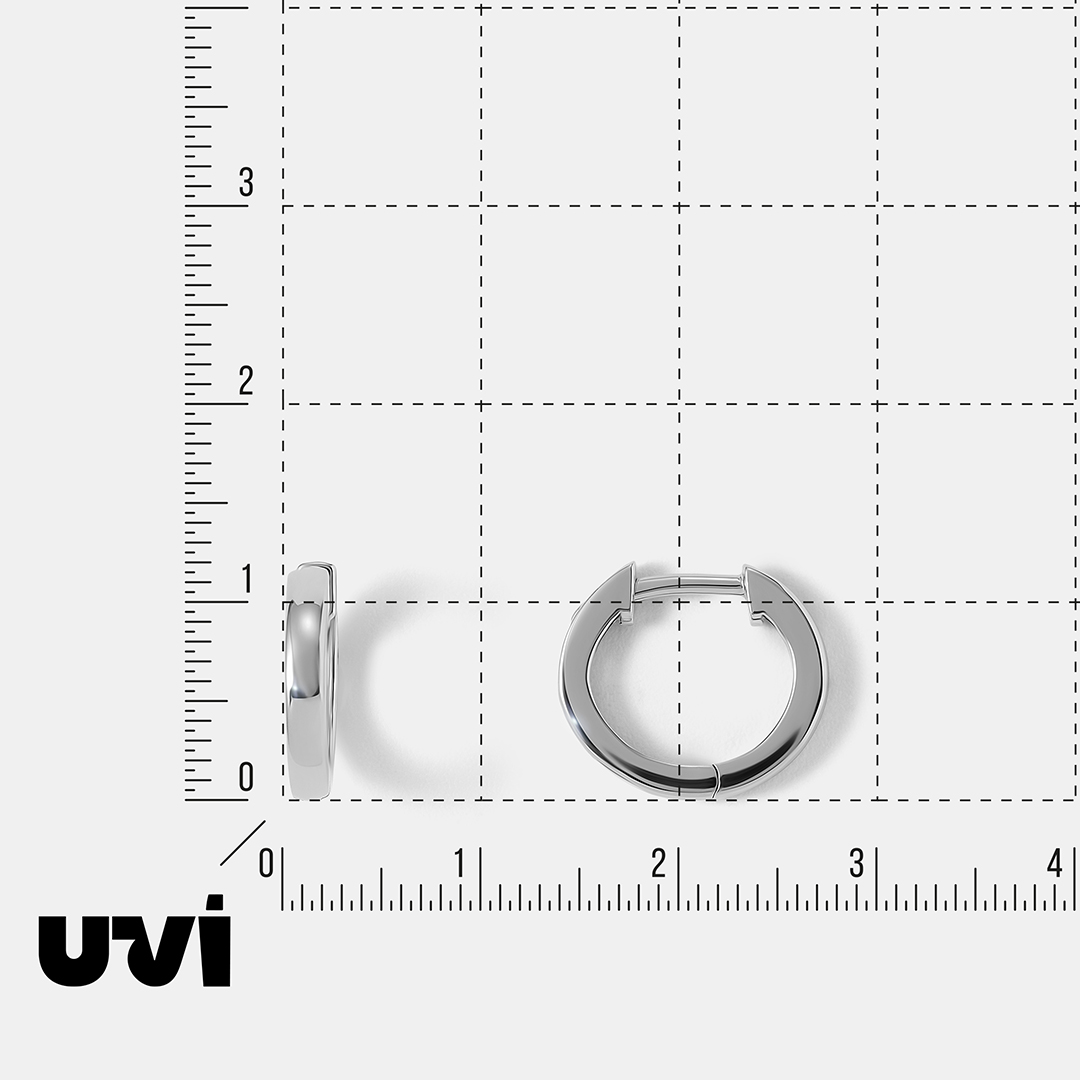 Серьги-конго из платины