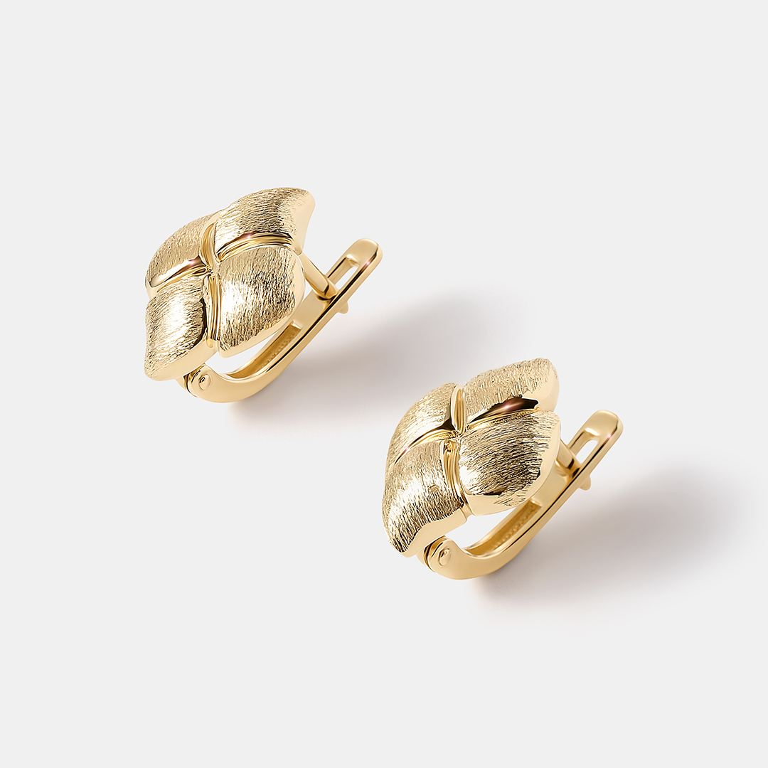 Серьги из желтого золота