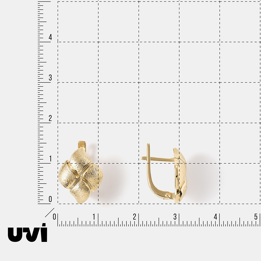 Серьги из желтого золота