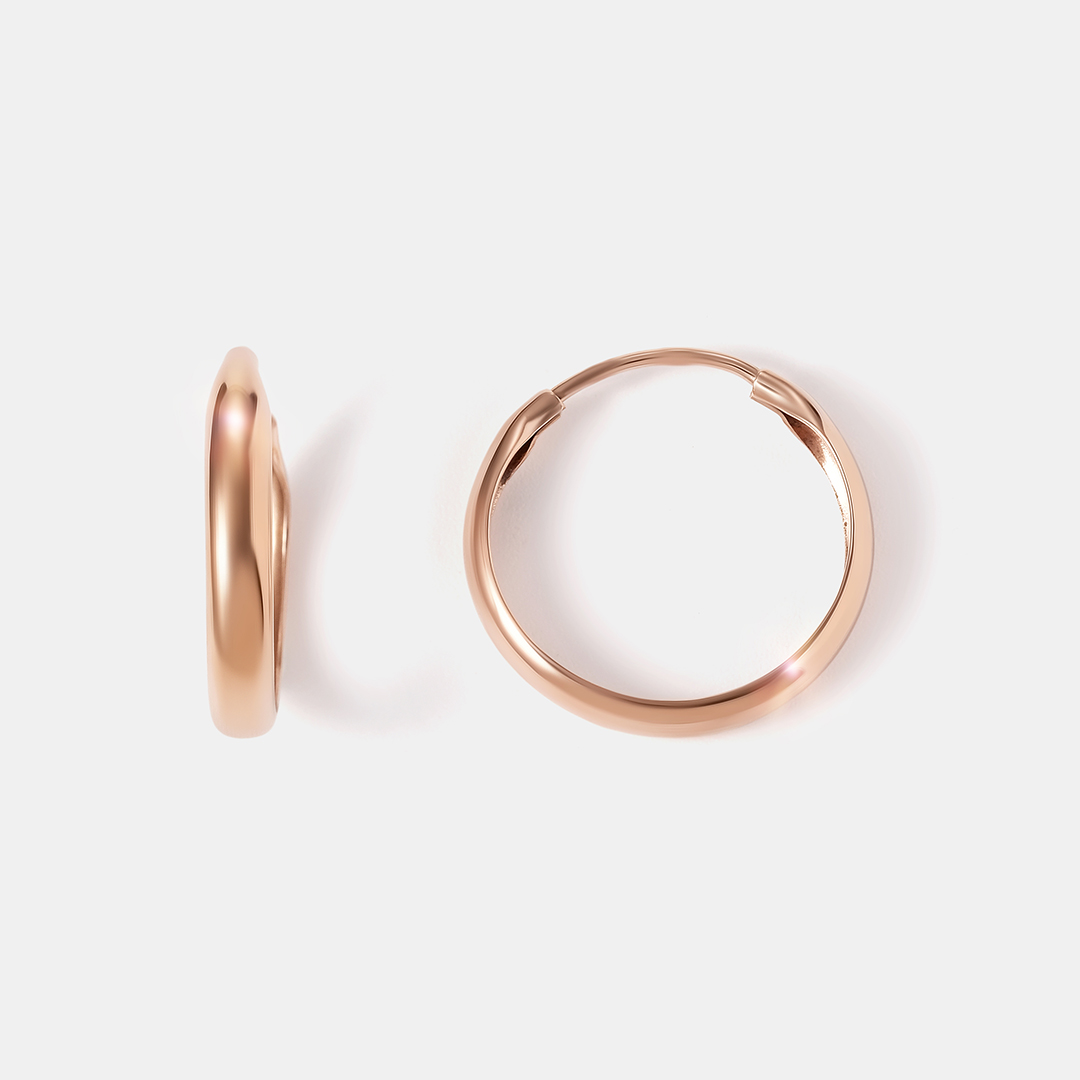 Серьги-конго из золота