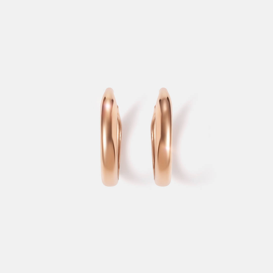 Серьги-конго из золота