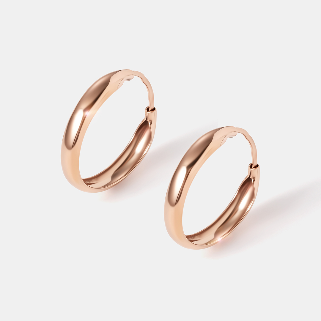 Серьги-конго из золота