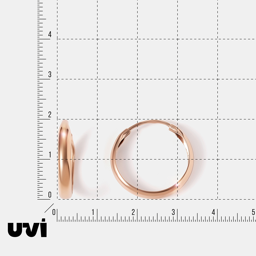 Серьги-конго из золота