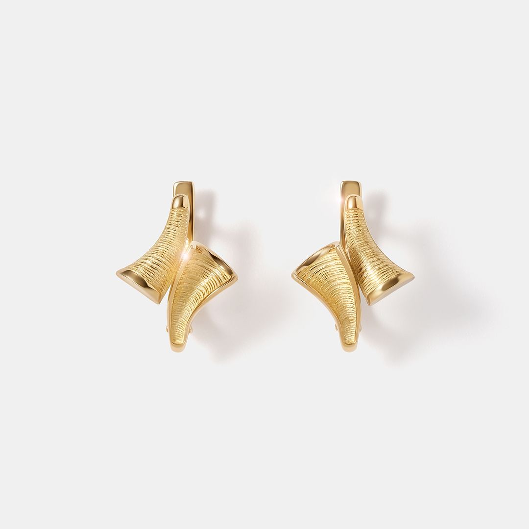 Серьги из желтого золота