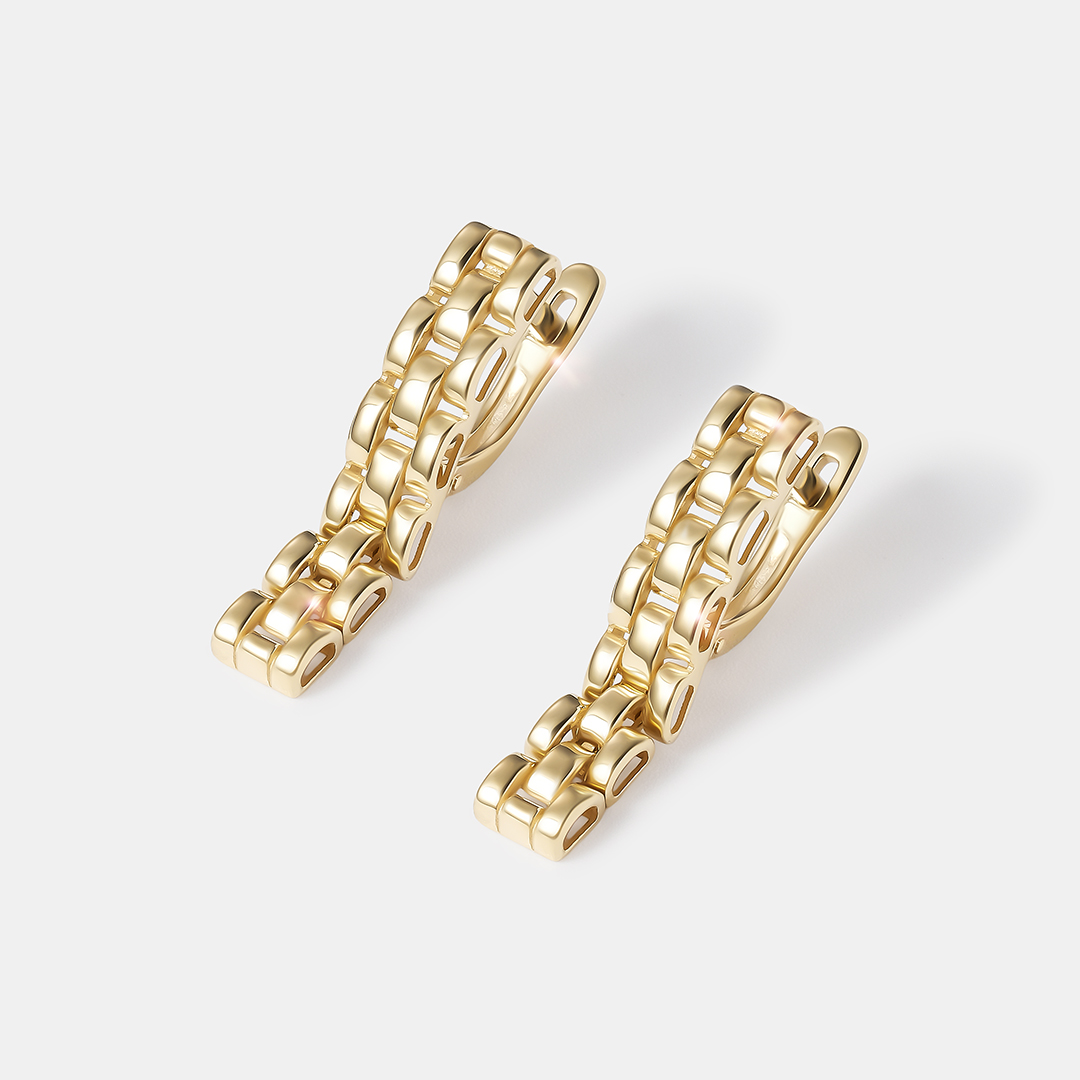 Серьги из желтого золота
