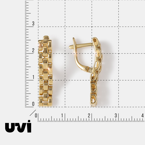 Серьги из желтого золота