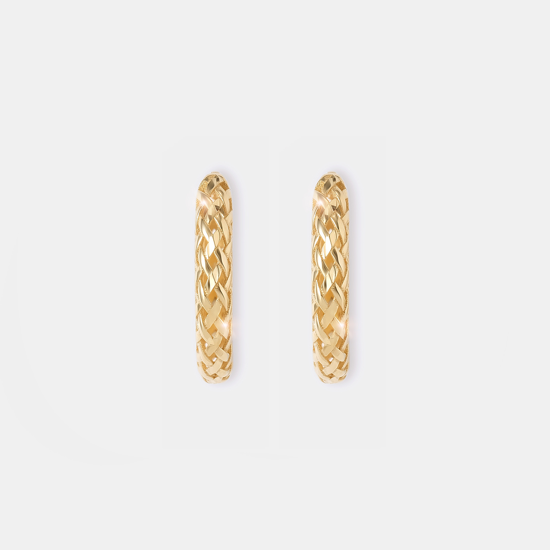Серьги из желтого золота
