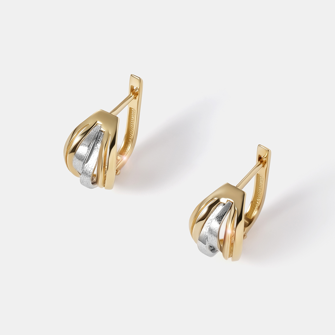 Серьги из желтого золота