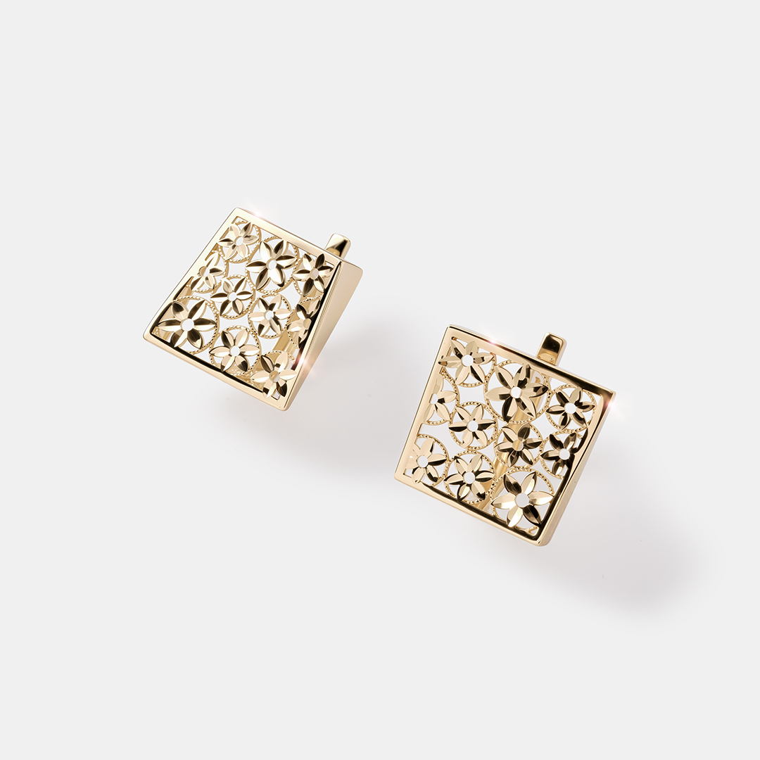 Серьги из желтого золота
