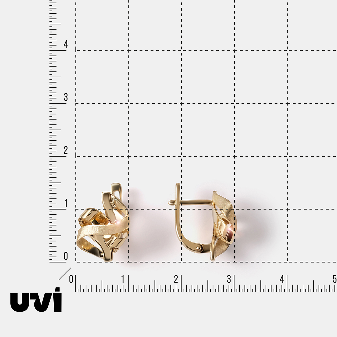 Серьги из желтого золота