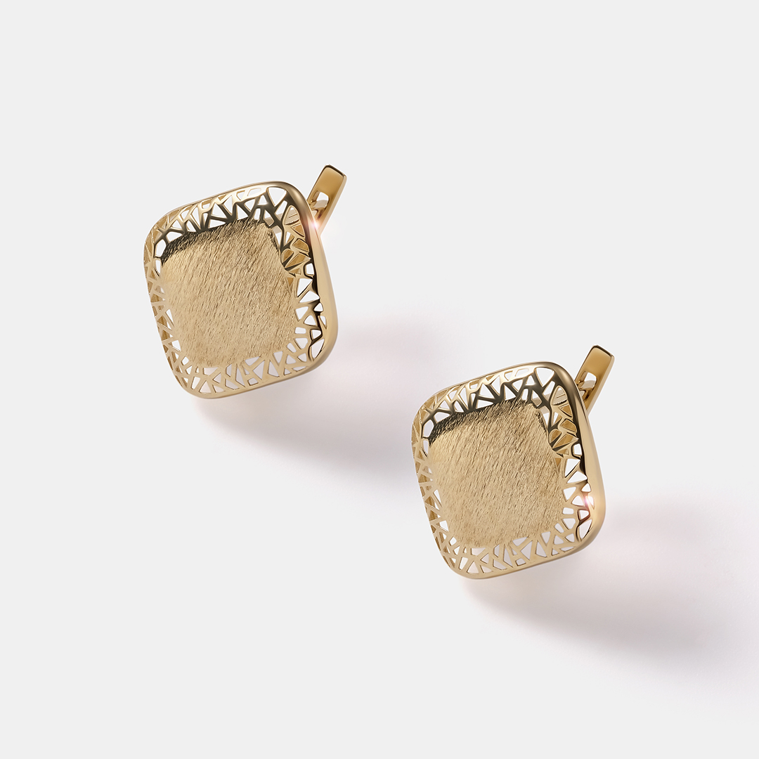 Серьги из желтого золота