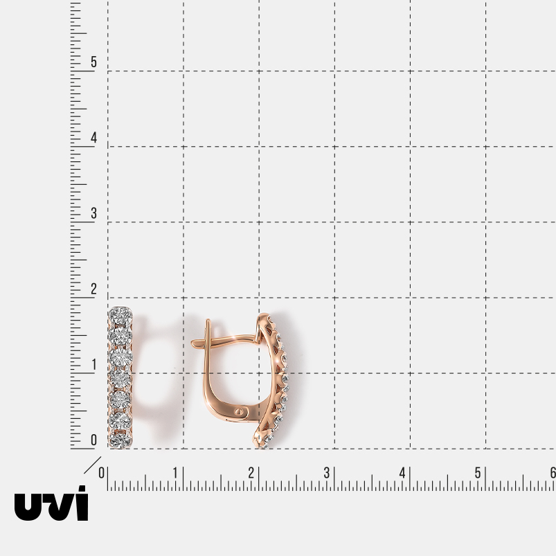 Серебряные серьги с бриллиантами