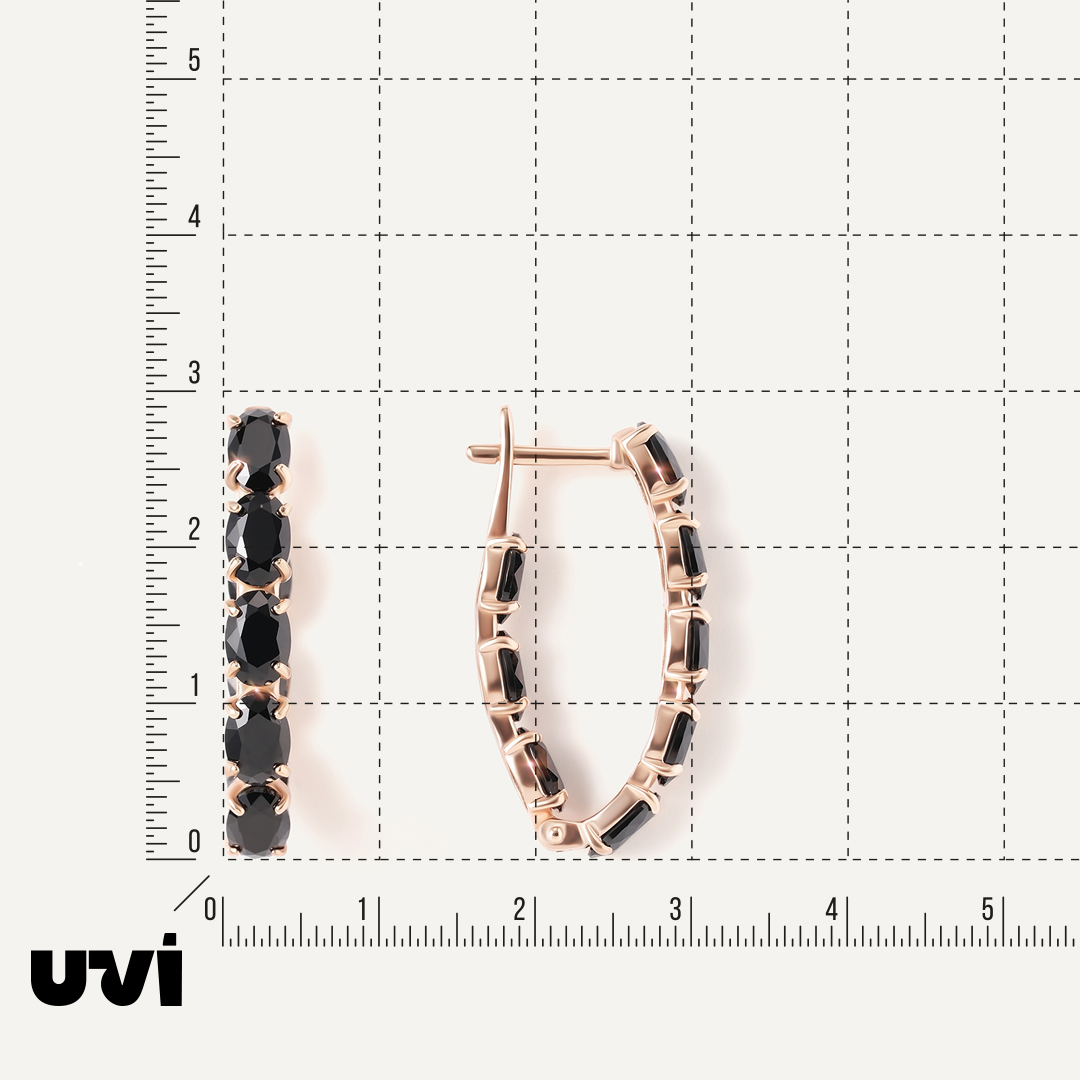 Серебряные серьги со шпинелью