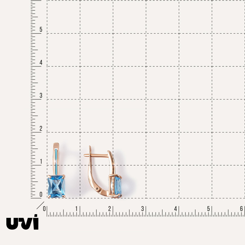 Серебряные серьги с топазами