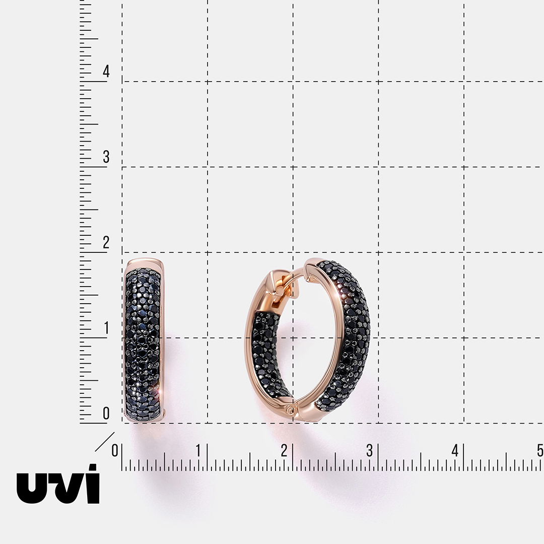 Серебряные серьги-конго со шпинелью