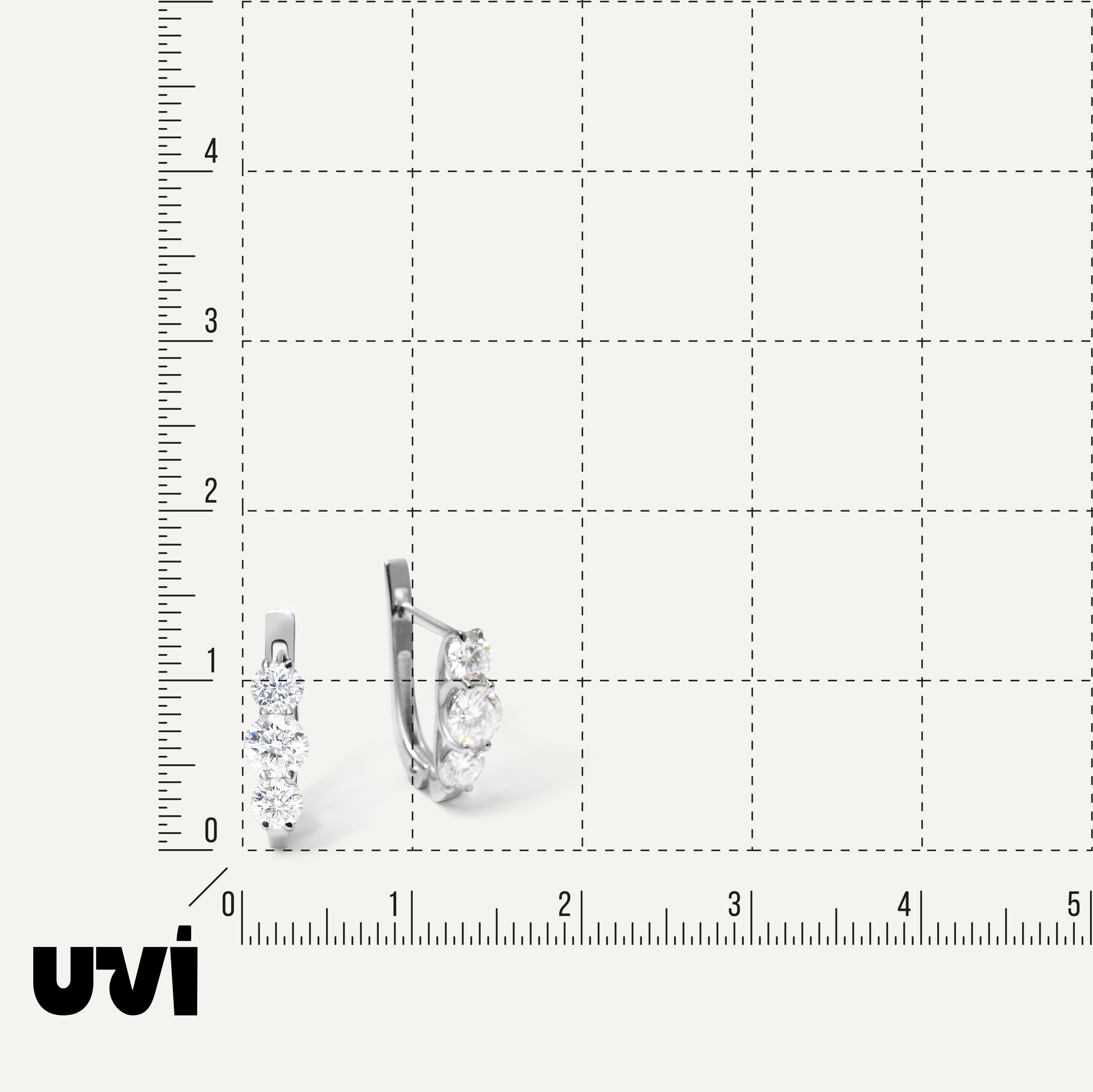 Серебряные серьги с муассанитами