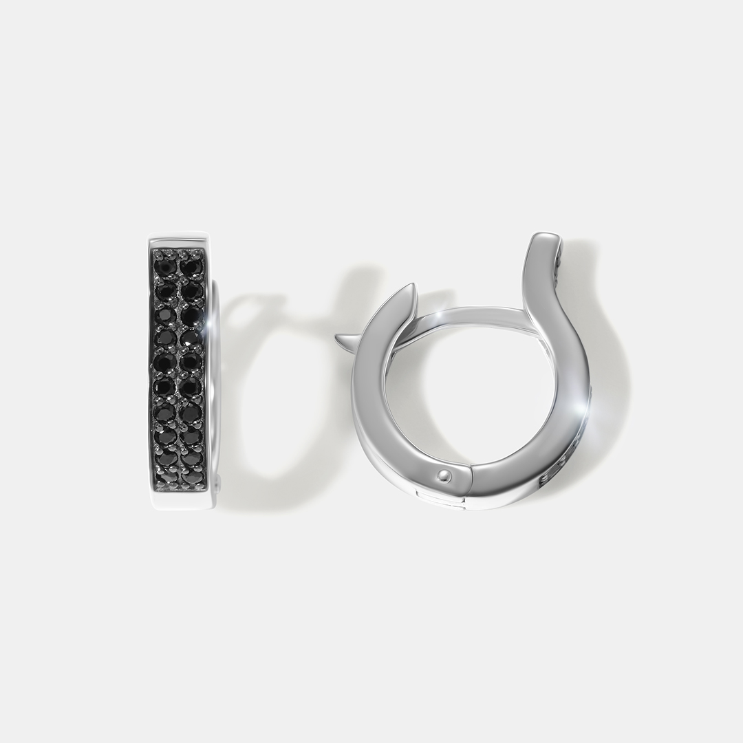 Серебряные серьги со шпинелью