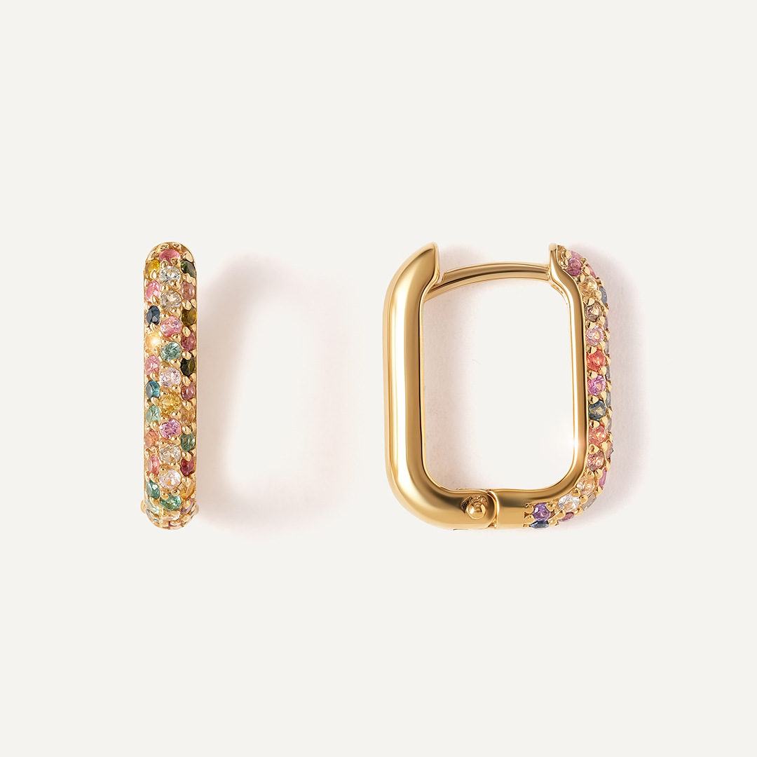 Серебряные серьги с турмалинами