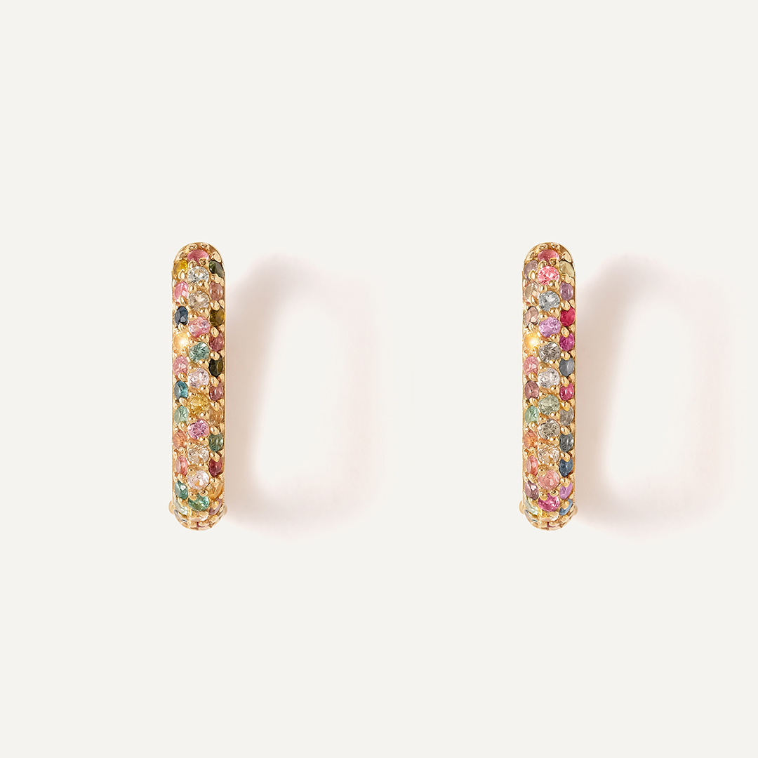 Серебряные серьги с турмалинами