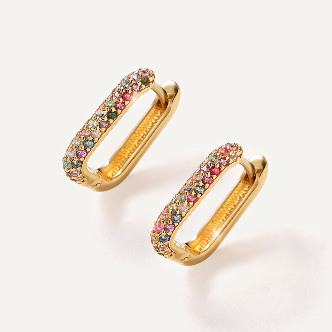 Серебряные серьги с турмалинами