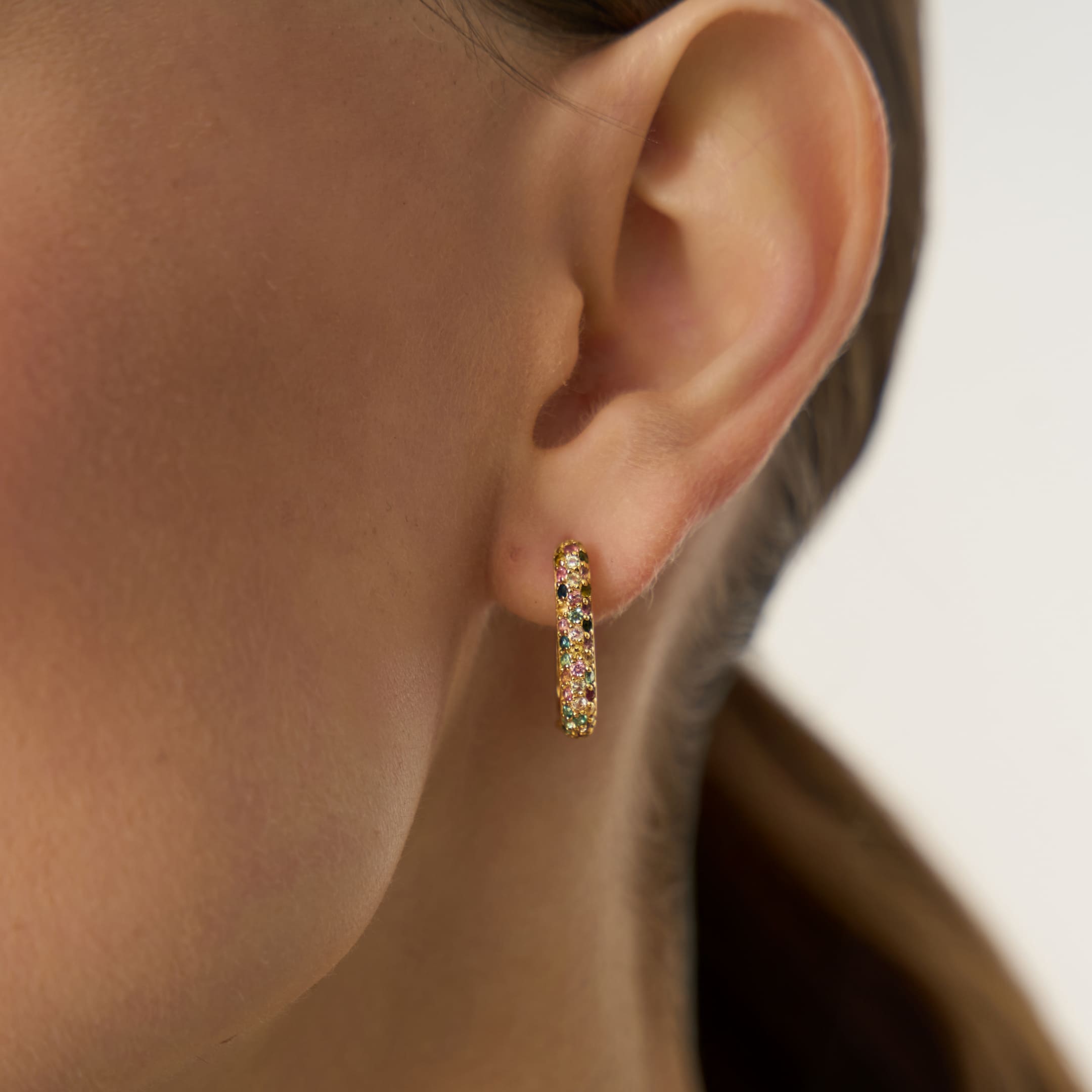 Серебряные серьги с турмалинами